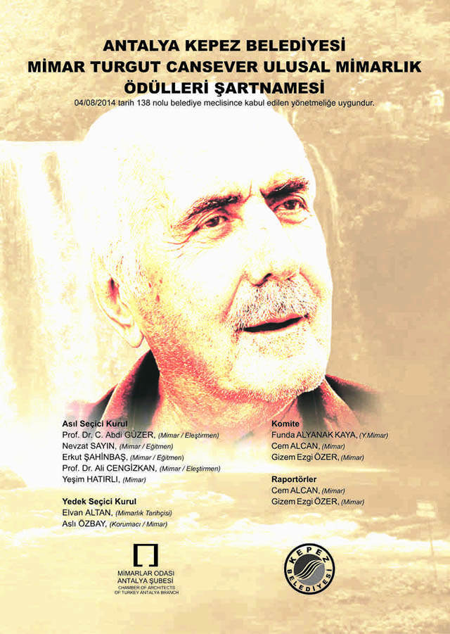 Antalya Kepez Belediyesi Mimar Turgut Cansever Ulusal Mimarlik Odulleri Sartnamesi